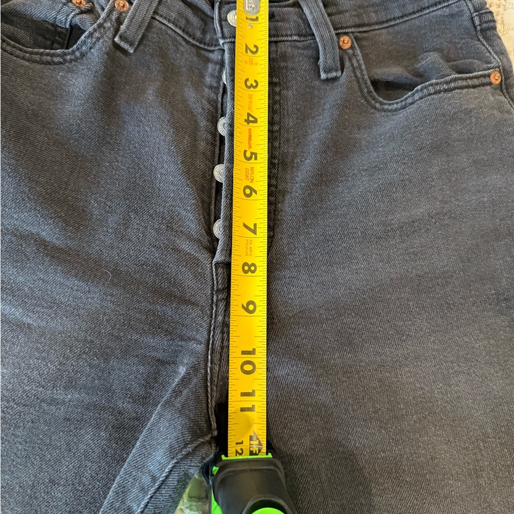 Levi Ribcage Straight Ankle Jeans - Black - Picture 4 of 6